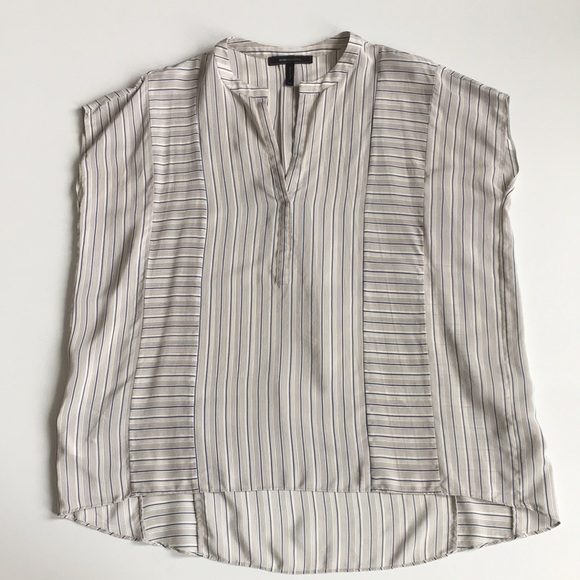 BCBG Silk Oversized Blouse Top - Picture 4 of 7